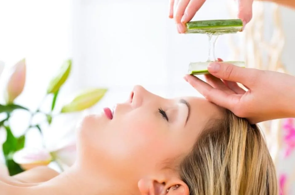 Natürliche Aloe Vera Behandlung